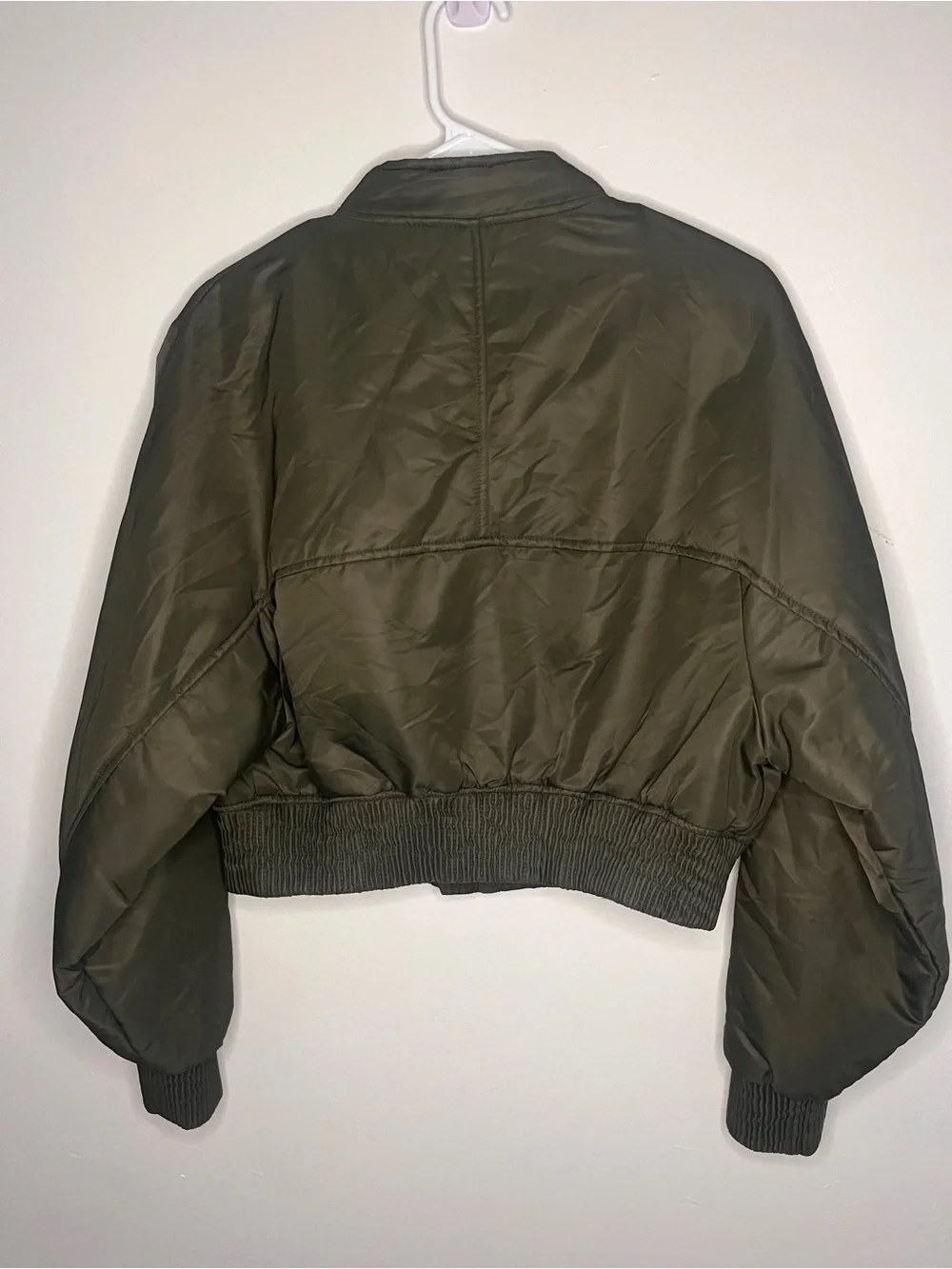 Zara Cropped Bomber Jacket NWOT SIZE S - Picture 9 of 10